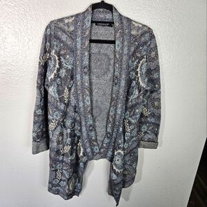 Peruvian Connection Pima Cotton Cardigan Size M